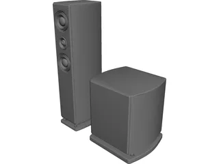 Speakers 3D Model