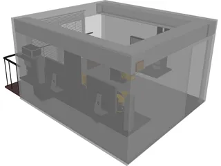 Office Small Design Studio 3D Model 3D Preview