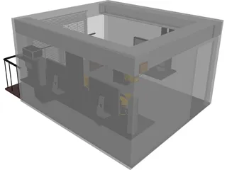 Office Small Design Studio 3D Model