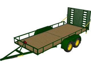 Utility Tailer 3D Model