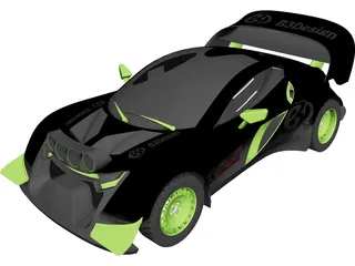 B3D Pro Rally Concept 3D Model 3D Preview
