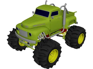 Ford Pickup Big Foot Monster 3D Model