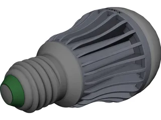 LED Light Bulb Type D CAD 3D Model
