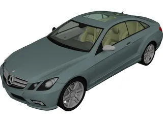 Mercedes-Benz E500 C207 Coupe 3D Model