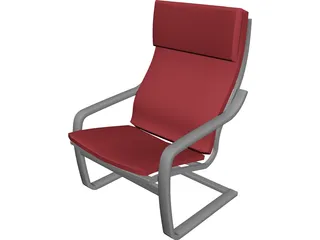 Poang Armchair 3D Model