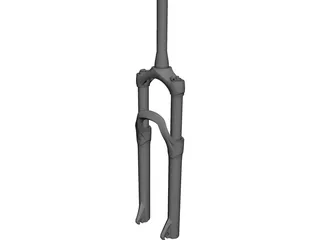 650B Suspension Fork 3D Model