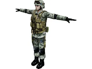 Soldier 3D Model