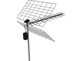 TV Antenna 3D Model