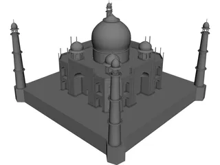 Taj Mahal CAD 3D Model