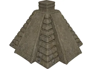 Chichen Itza Pyramid 3D Model