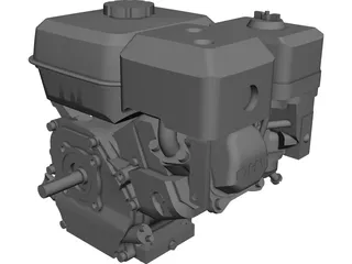 Honda GX200 Engine CAD 3D Model