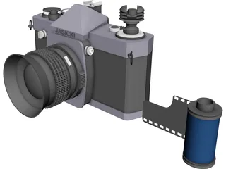 Photo Camera 3D Model 3D Preview