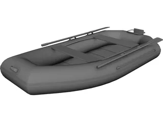 Inflatable Boat 3D Model