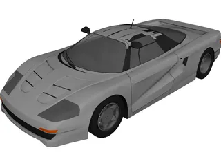 Mercedes-Benz C112 Concept 3D Model