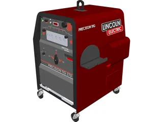 Welding Machine Lincoln Electric Precision TIG 275 CAD 3D Model