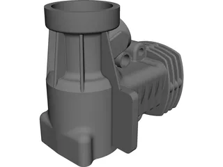 RC Engine Housing CAD 3D Model
