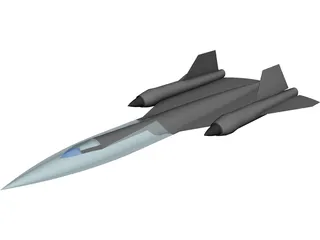 Lockheed SR-71 Blackbird 3D Model