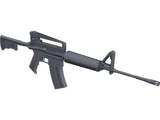 Colt M4A1 Carbine CAD 3D Model