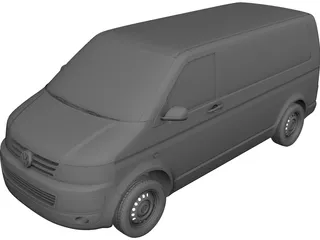 Volkswagen Transporter T5 (2012) 3D Model 3D Preview
