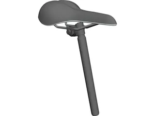 Road Bike Seat CAD 3D Model