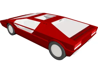 Maserati Boomerang CAD 3D Model