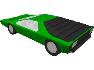 Alfa Romeo Carabo CAD 3D Model