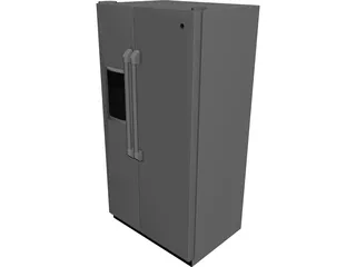 GE Refrigerator 3D Model