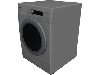 GE Washer and Dryer CAD 3D Model