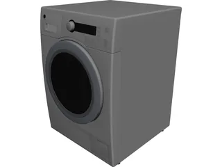 GE Washer and Dryer 3D Model