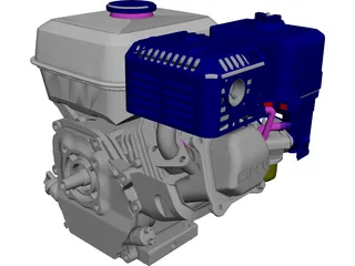 Honda GX160-1 Engine CAD 3D Model
