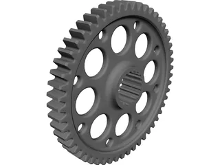 Spur Gear 47 6DP Teeth 27mm Wide 3D Model