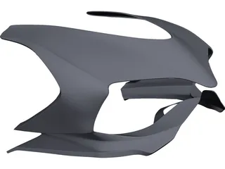 Ducati Panigale Front Fairing CAD 3D Model