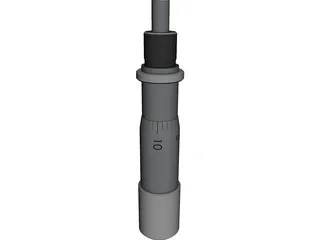 Mitutoyo 148-111 Micrometer Head CAD 3D Model