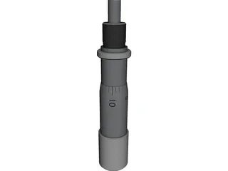 Mitutoyo 148-111 Micrometer Head 3D Model