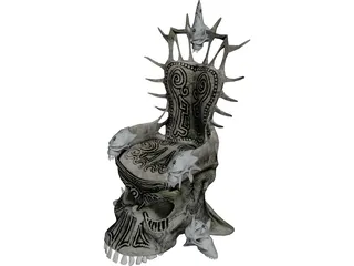 Skull Throne 3D Model