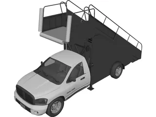 Dodge Ram 2500 Boarding Car 3D Model