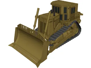 Caterpillar Bulldozer 3D Model