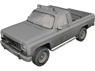 Ford Pickup (1980) 3D Model