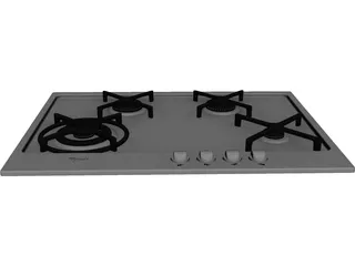 Whirlpool Stove 3D Model