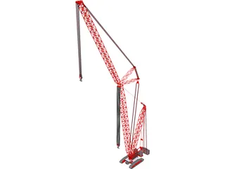 Crane Crawler Tall 3D Model 3D Preview