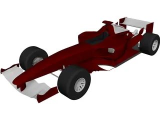 Ferrari F1 CAD 3D Model