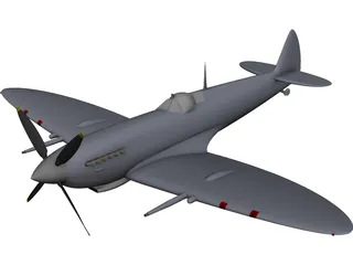 Spitfire 3D Model 3D Preview