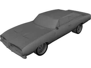 Dodge Charger RT (1968) CAD 3D Model