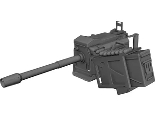 MK19 Grenade Launcher  CAD 3D Model