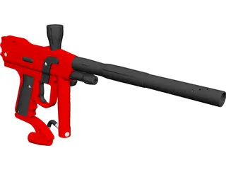 Paintball Gun 3D Model 3D Preview
