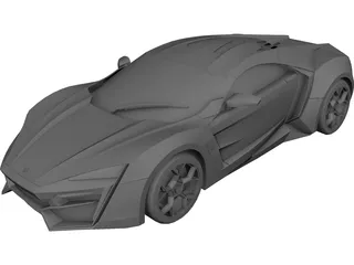 W Motors Lykan Hypersport (2014) 3D Model