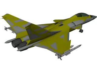 AF-36 Front Line Fighter 3D Model 3D Preview
