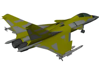 AF-36 Front Line Fighter 3D Model