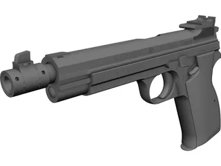 Sig P210 3D Model