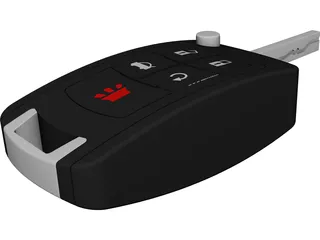 Electronic Car Key 3D Model 3D Preview